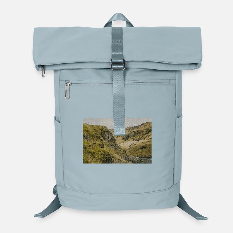 Wüstenfluss Tallandschaft Laptop-Rucksack 