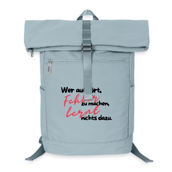 Mistakes teach red writing - Laptop Backpack - ice blue - Front