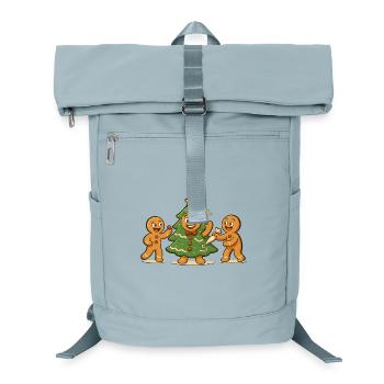 Gingerbread Mannel Man Disguised Christmas Tree - Laptop Backpack - ice blue - Front