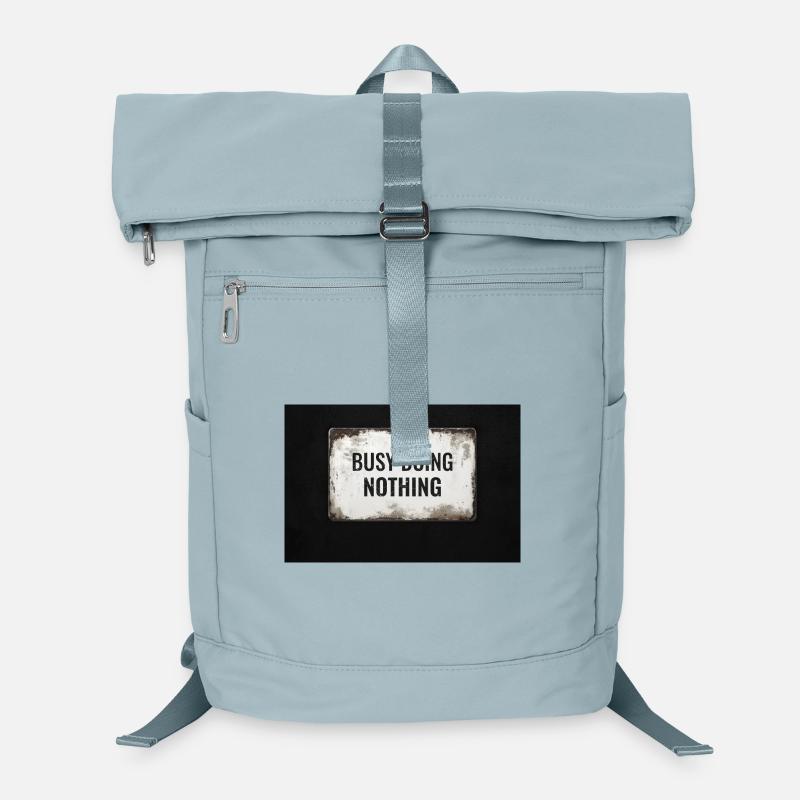 Busy Doing Nothing – Industrial Typo Design Laptop Backpack