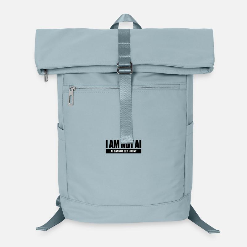 AI Cannot Get Horny - Laptop Backpack - ice blue
