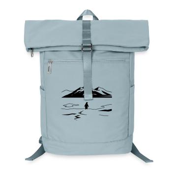 But Why Penguin Meme Minimalist Art - Laptop Backpack - ice blue - Front