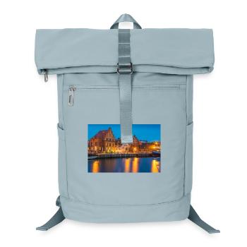 Wismar am Abend - Laptop-Rucksack  - Eisblau - Vorne