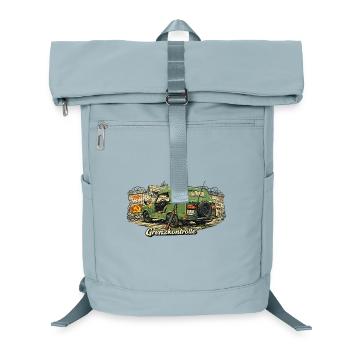 Symbolisme des voitures anciennes du contrôle frontalier - Sac à dos ordinateur - bleu glacier - Devant