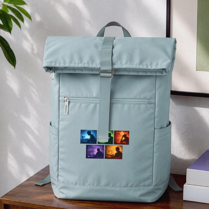 Multi-Screen Code Shadow Laptop Backpack