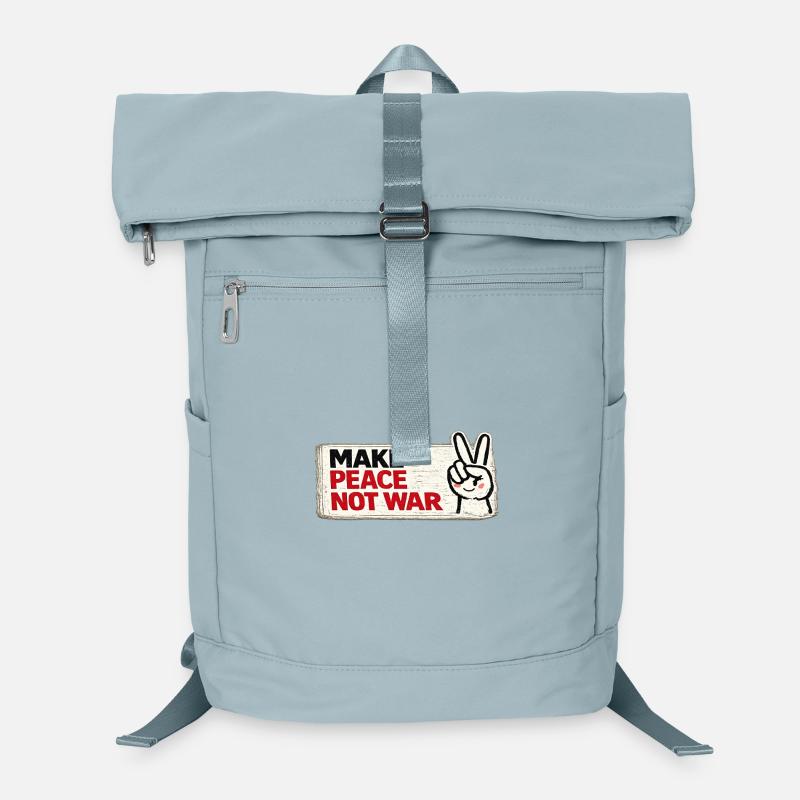 War No More – Sticker Peace & Humanity Laptop Backpack