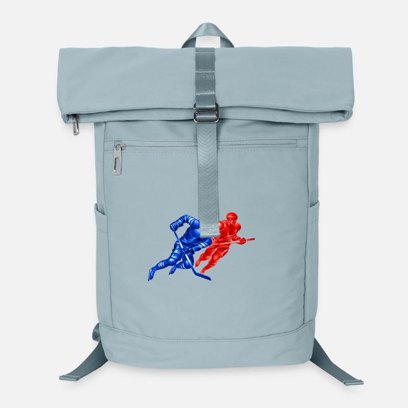 Rival Hockey Duel: Blue vs Red Laptop Backpack