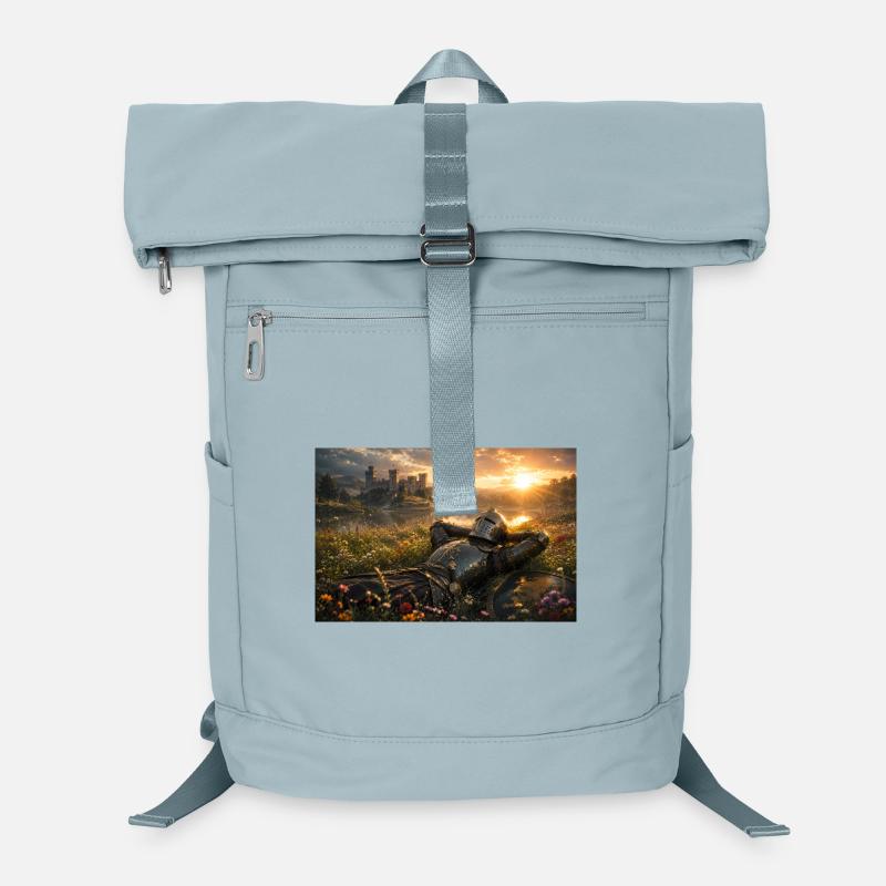 Sunset Knight by Castle Field Laptop Backpack