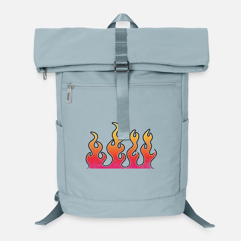 Flammes de roche vintage Sac à dos ordinateur