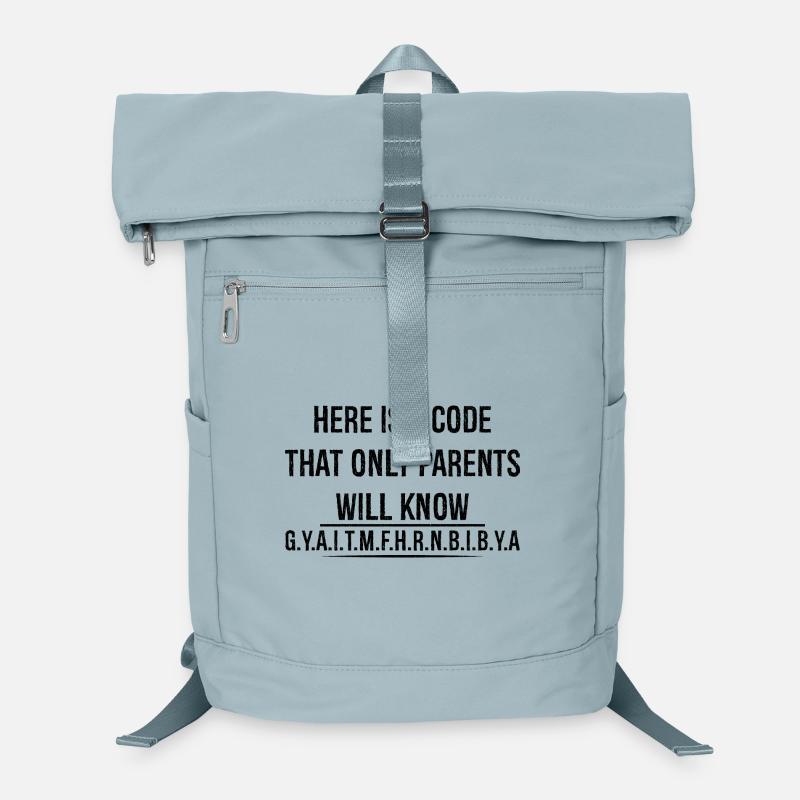 here is a code that only parents will know Laptop-Rucksack 