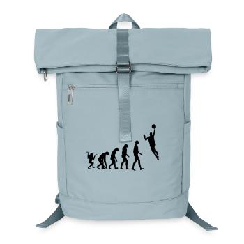 Basketball - Basket Ball - Game - Sport - Player - Laptop Backpack - ice blue - Front