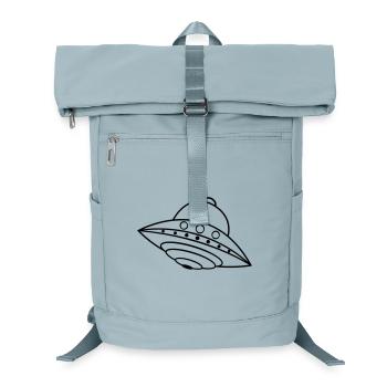 UFO Außerirdisches Schiff Weltraum-Gekritzel - Laptop-Rucksack  - Eisblau - Vorne
