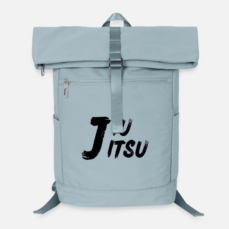 Jiu Jitsu – Minimalistisches Design Schwarz - Laptop-Rucksack  - Eisblau