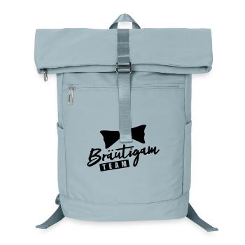 Bräutigam Team - Laptop-Rucksack  - Eisblau - Vorne