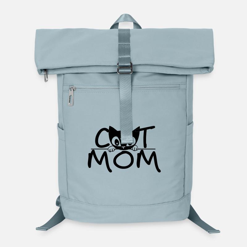 Cat Mom – Cute Minimal Line Art Design Laptop Backpack