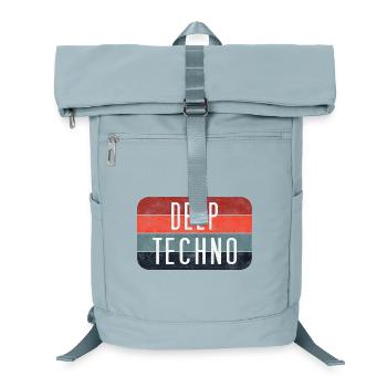Tiefe Techno-Gradienten-Streifen - Laptop-Rucksack  - Eisblau - Vorne