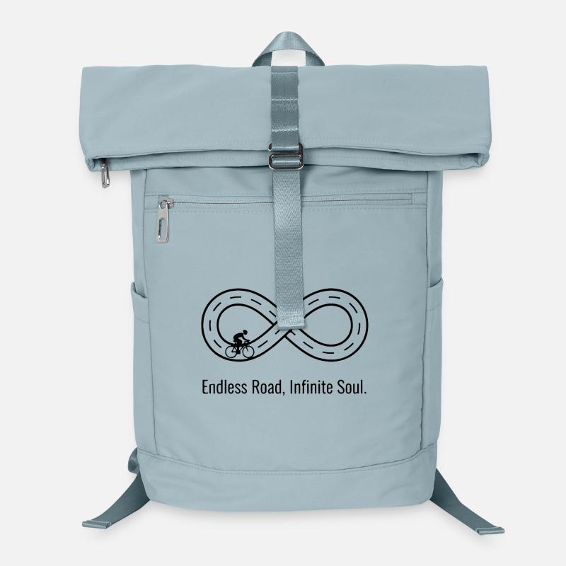 Endless Road, Infinite Soul: Infinity Symbol Road  - Laptop Backpack - ice blue