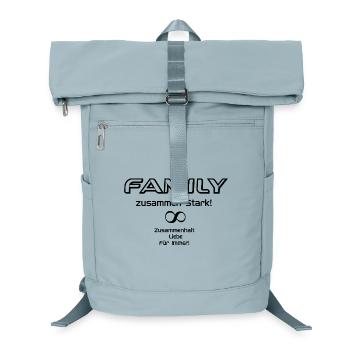 Familien-Power Unendlich! - Laptop-Rucksack  - Eisblau - Vorne