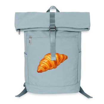 Croissant Illustration Goldbraunes Gebäck  - Laptop-Rucksack  - Eisblau - Vorne