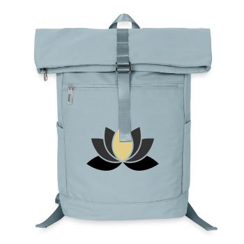 Edle Lotusblume Spa Wellness - Laptop-Rucksack  - Eisblau - Vorne