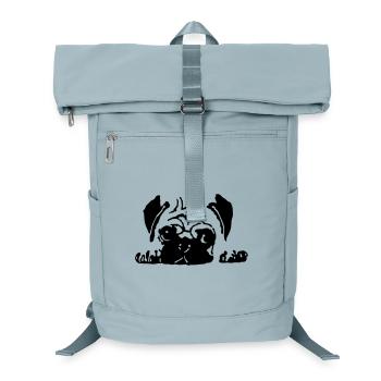Mops - Laptop-Rucksack  - Eisblau - Vorne