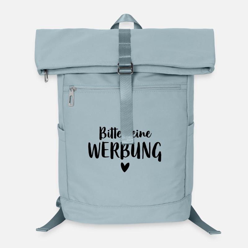 Bitte keine Werbung Herz Briefkasten Laptop-Rucksack 