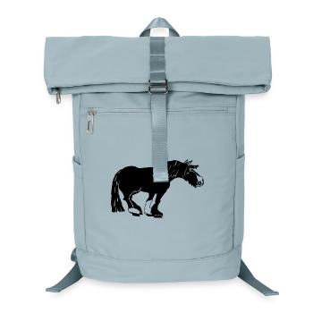 funny Tinker black, Irish Cob - Laptop Backpack - ice blue - Front