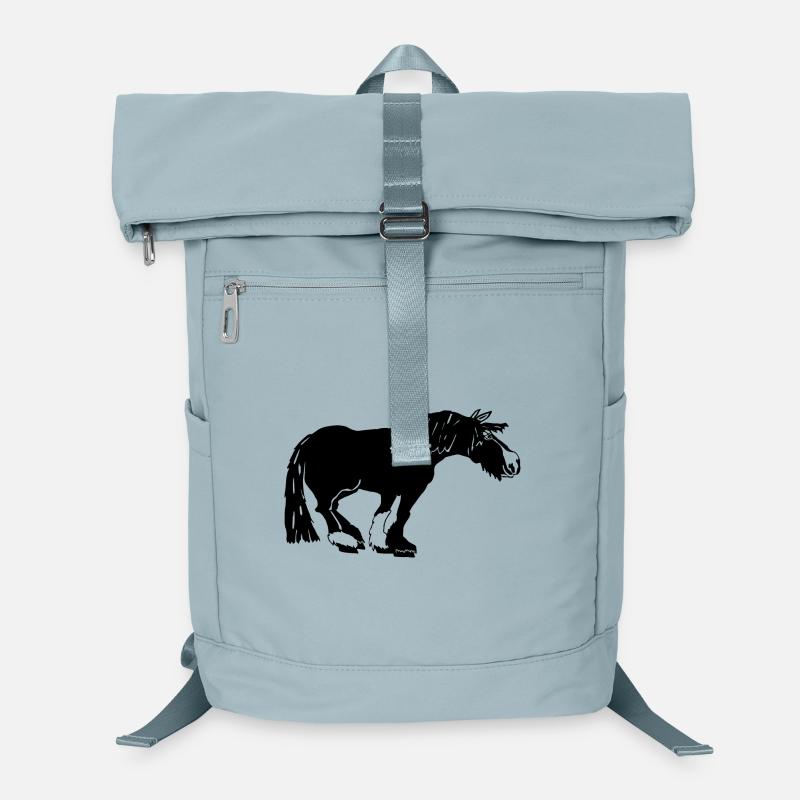 witziger Tinker schwarz, Tinker Reitsport Laptop-Rucksack 