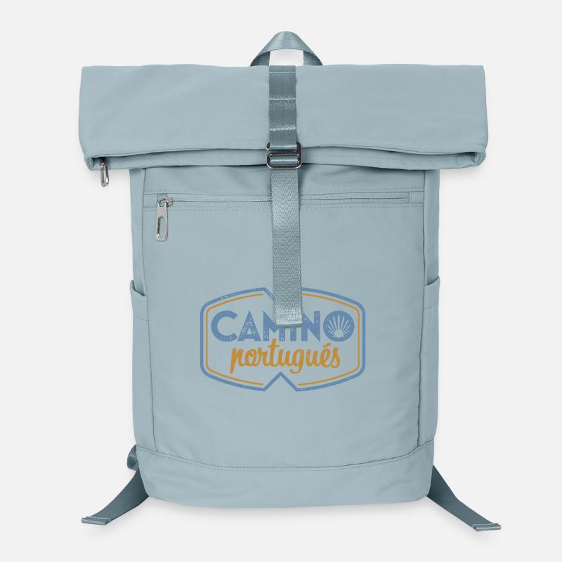 Camino Portugués Estampillé | Chemin de Saint-Jacques Sac à dos ordinateur