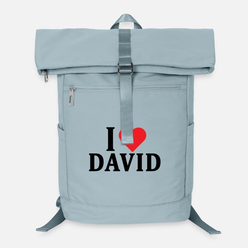 T-Shirt Ich liebe David T-Shirt Geschenkidee Laptop-Rucksack 