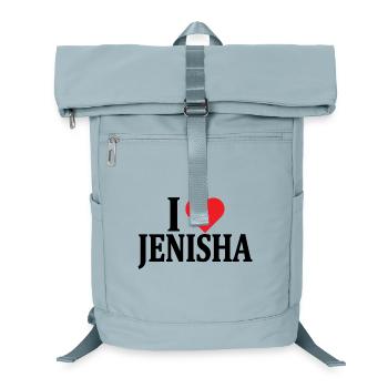 T-Shirt Ich liebe Jenisha T-Shirt Geschenkidee - Laptop-Rucksack  - Eisblau - Vorne