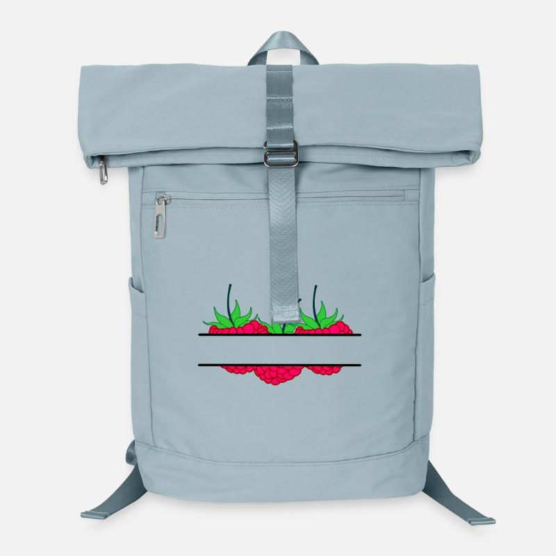Himbeerbanner rote Himbeere Laptop-Rucksack 