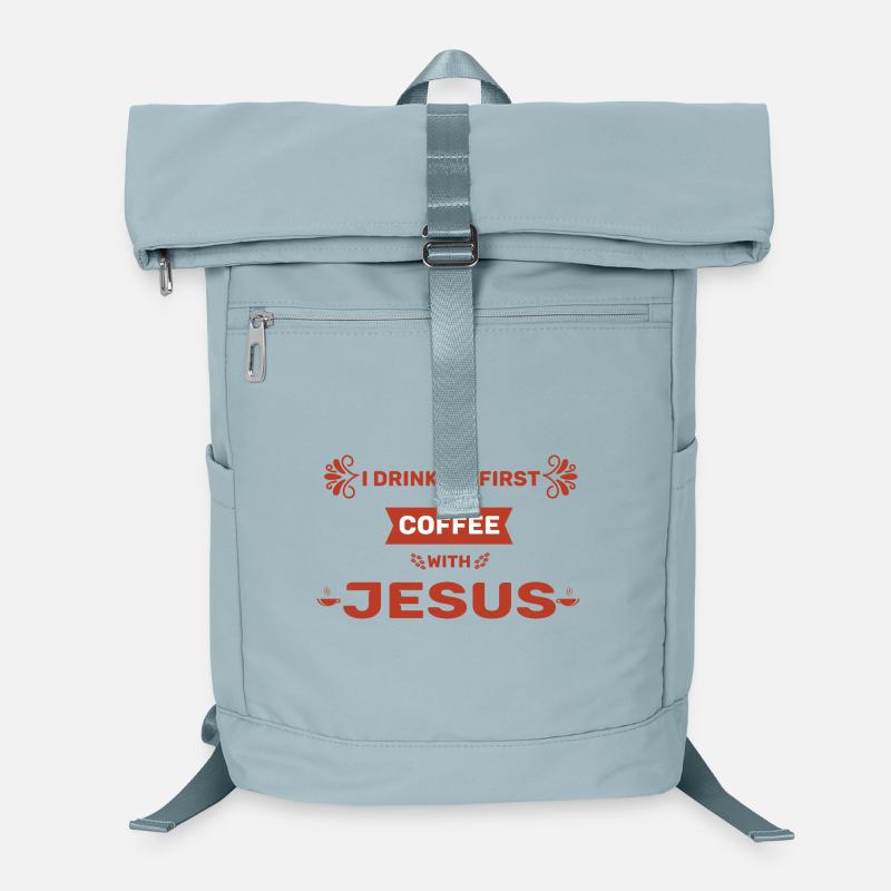 Coffee Drinker with Faith Saying Laptop Backpack