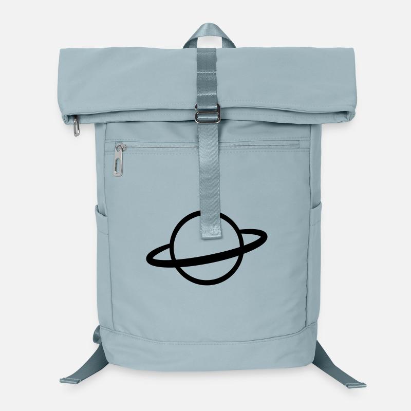 Planet with Ring Icon Outline Laptop Backpack