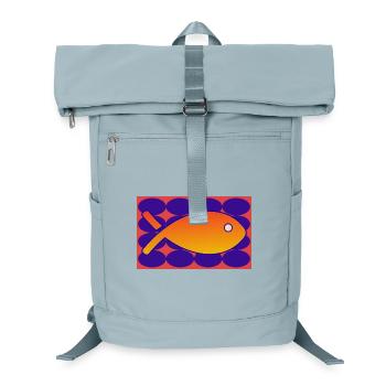 POISSON - Sac à dos ordinateur - bleu glacier - Devant