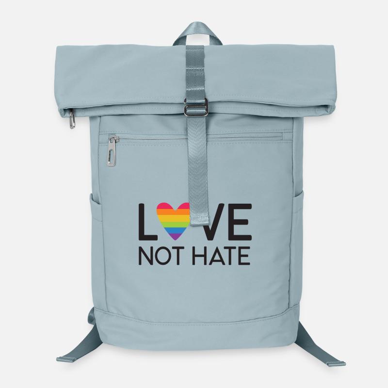 Mois de la fierté LGBT - Love No Hate Sac à dos ordinateur