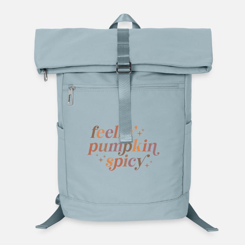 Feelin' Pumpkin Spicy Textdesign Laptop-Rucksack 