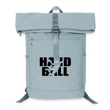 Classic Handball Design – Team Spirit & Power - Laptop Backpack - ice blue - Front