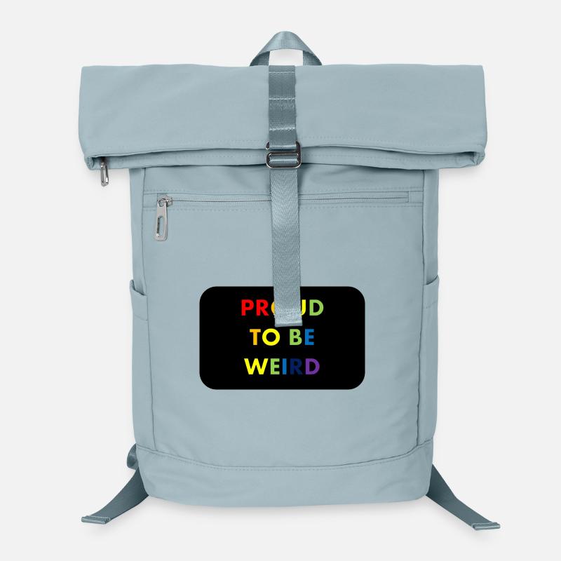 Proud to Be Weird Rainbow Pride Regenbogen Laptop Backpack