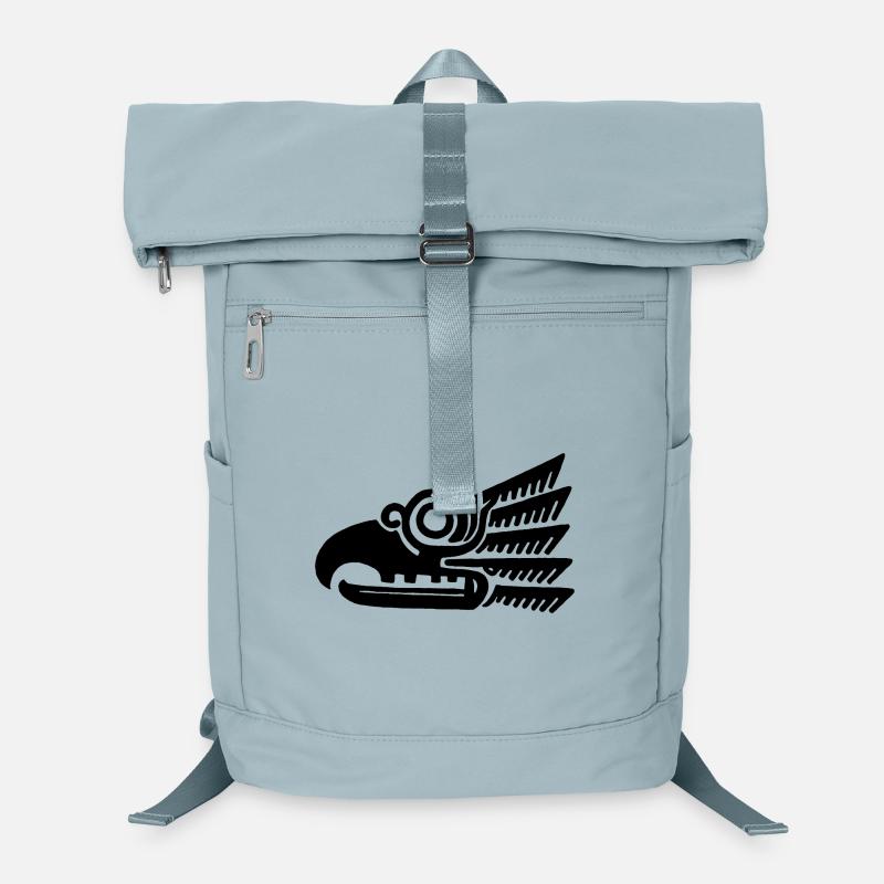 Schwarzer Vogelkopf Laptop-Rucksack 