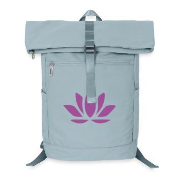 Lotusblume Lotusblüte violett Blume Blüte Yoga - Laptop-Rucksack  - Eisblau - Vorne