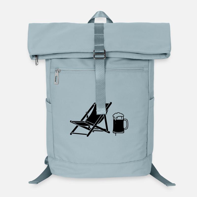 Liegestuhl Bier Urlaub Icon Laptop-Rucksack 