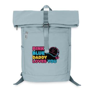 Révélation du genre : rose ou bleu Papa t’aime, bébé - Sac à dos ordinateur - bleu glacier - Devant