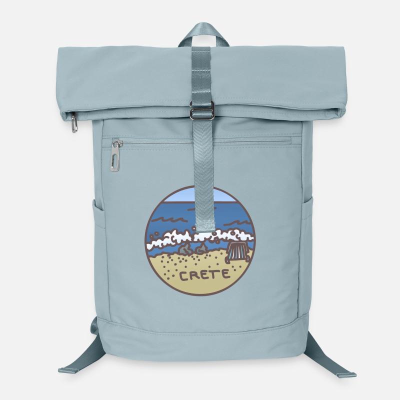 Kreta - Griechenland Illustration Laptop-Rucksack 