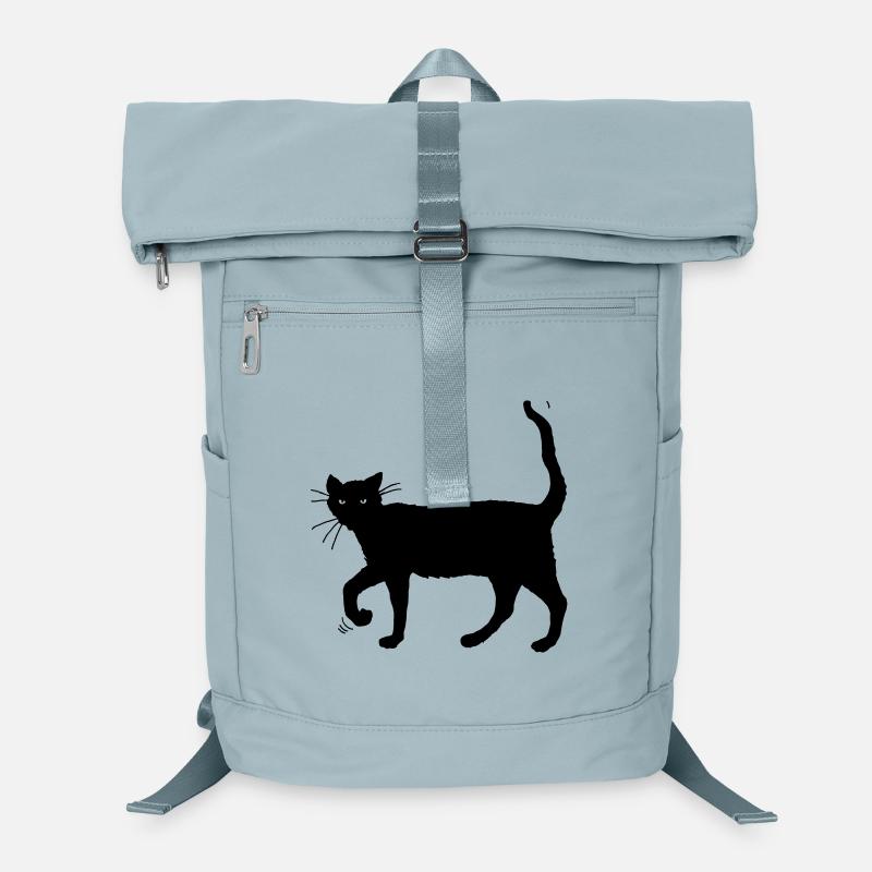 Schwarze Katze Laptop-Rucksack 