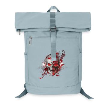 Red skull - Laptop Backpack - ice blue - Front