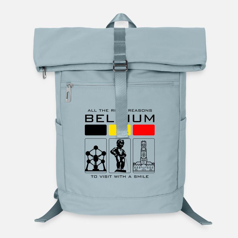 Colorful Blocks and Arch - Laptop Backpack - ice blue