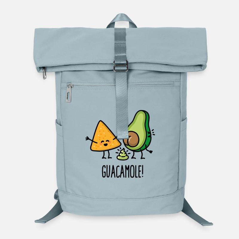 Avocat de la merde guacamole tortilla-chips Keto diète Sac à dos ordinateur