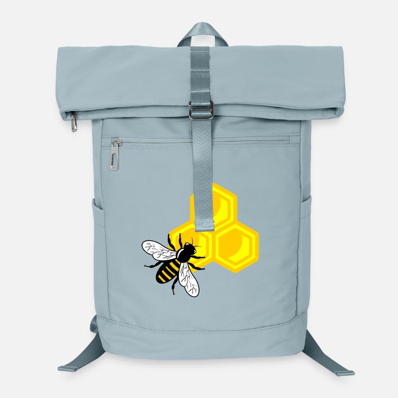 Abeille sur nid d’abeille Sac à dos ordinateur