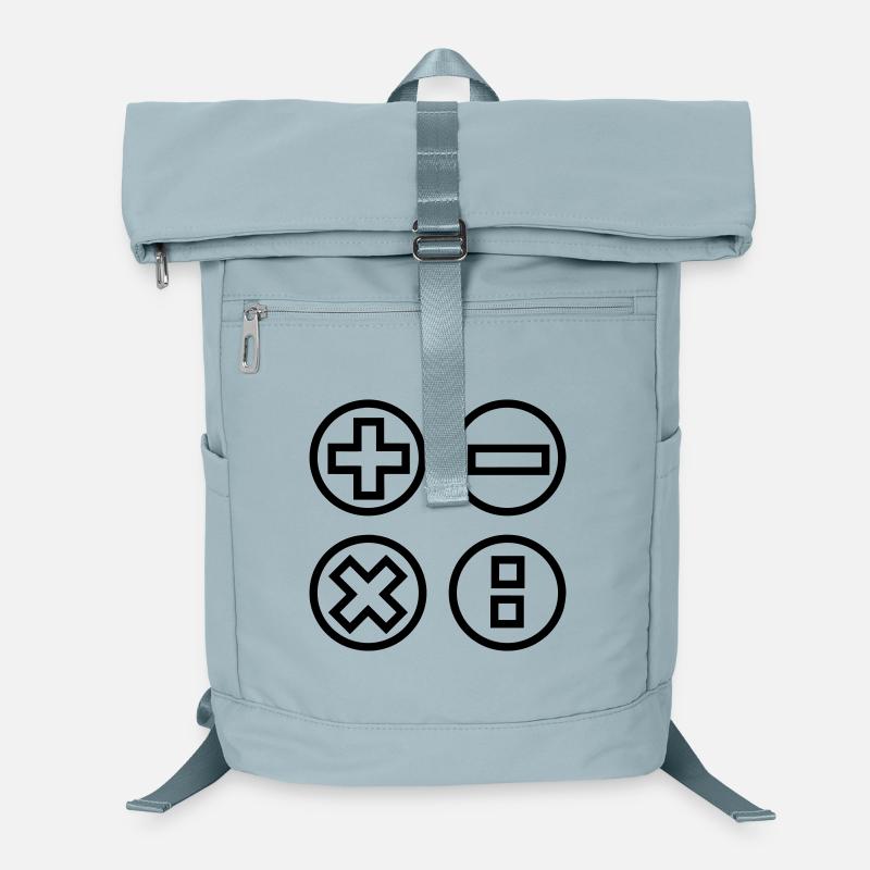 Calculate logo with four emblems shadow image Laptop Backpack